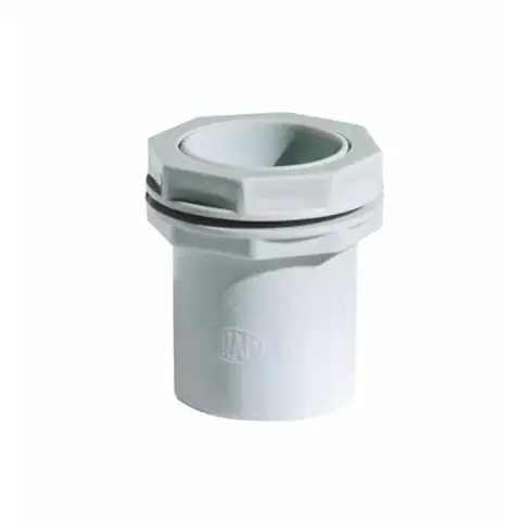 Conector plástico para caño en pulgadas Huferjo
