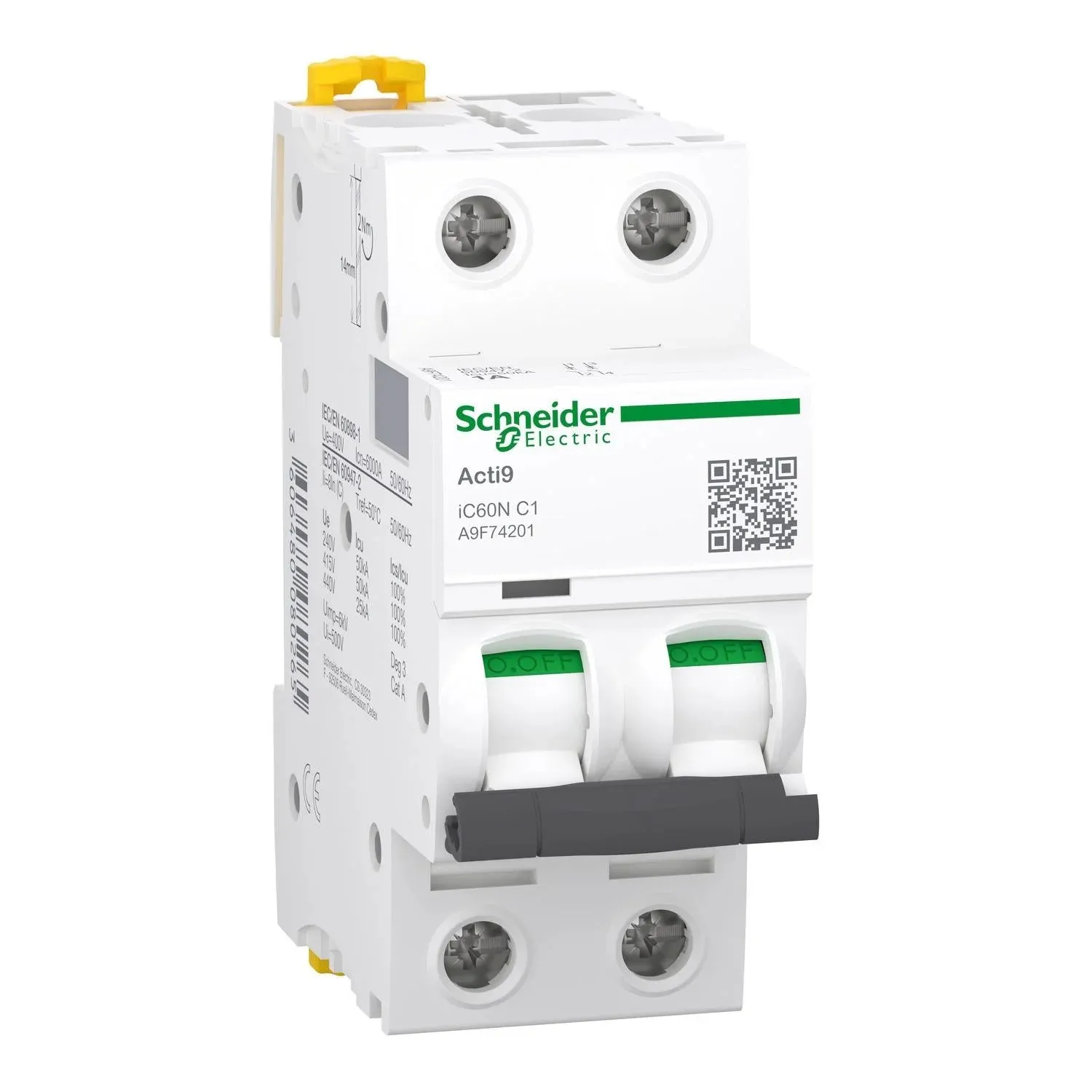 Interruptor termomagnético modular Schneider Electric