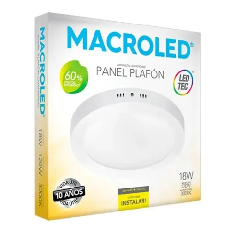 Panel LED redondo de aplicar Macroled